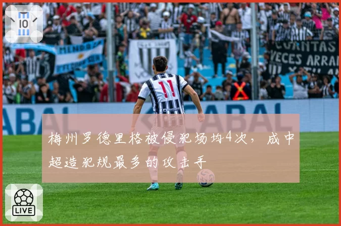 梅州罗德里格被侵犯场均4次，成中超造犯规最多的攻击手